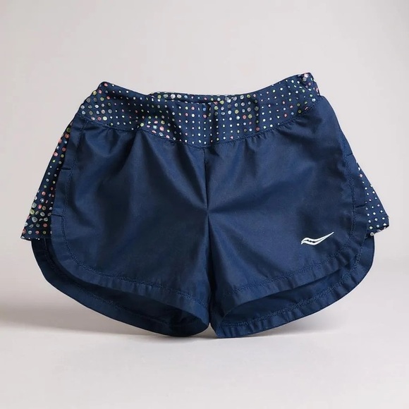 Saucony Blue Athletic Shorts Lightweight Elastic Waist - Picture 1 of 12
